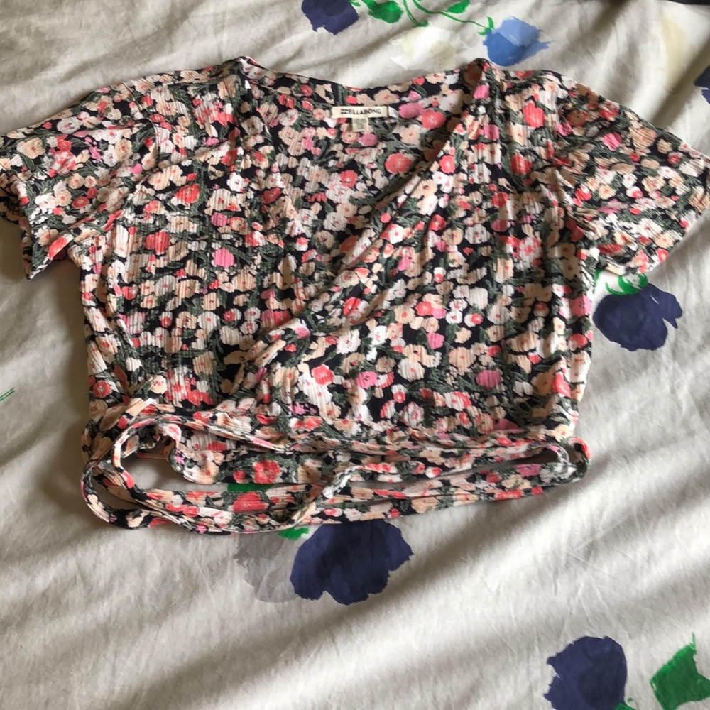 Wrap around crop top